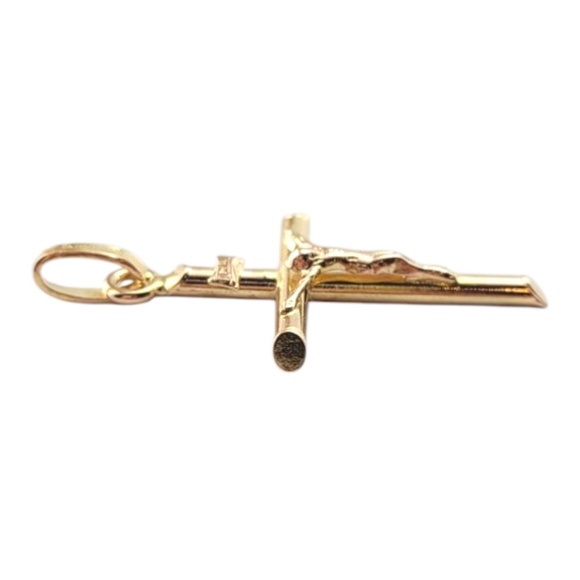 14 Karat Yellow Gold Crucifix Pendant #21328 - Picture 6 of 9